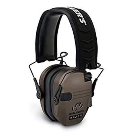 Gsm GSM GWP-RSEM-FDE Walkers Razor Slim Shooter Muff Headphone; Dark GWP-RSEM-FDE